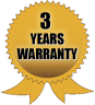 3 Year Warranty!